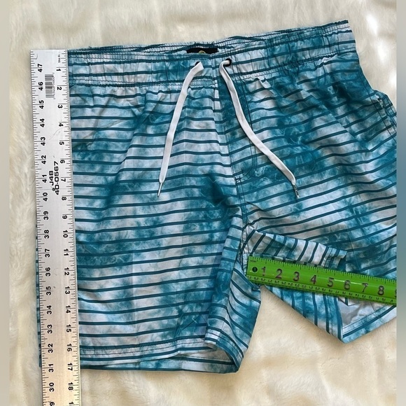 Bodyglove Vapor SwimTrunks Mens sz34 Blue Beachy Coastal Surf Vacation - Picture 10 of 10